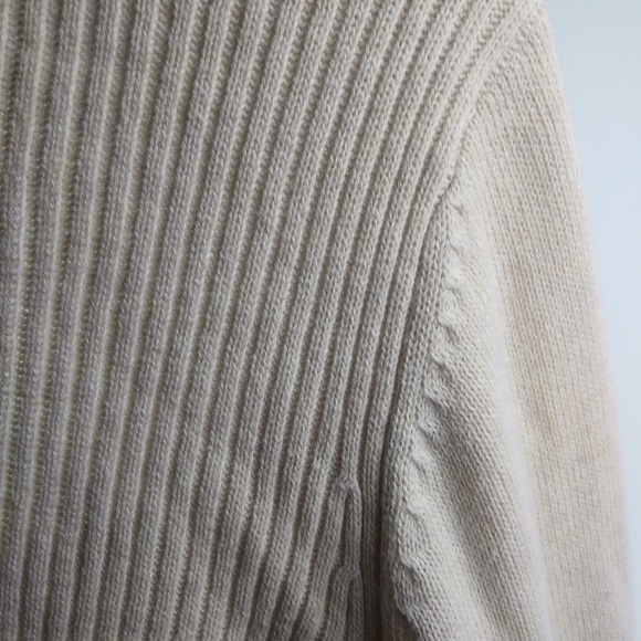 Studio Works XL Creme Cardigan Sweater Plus - Picture 5 of 10